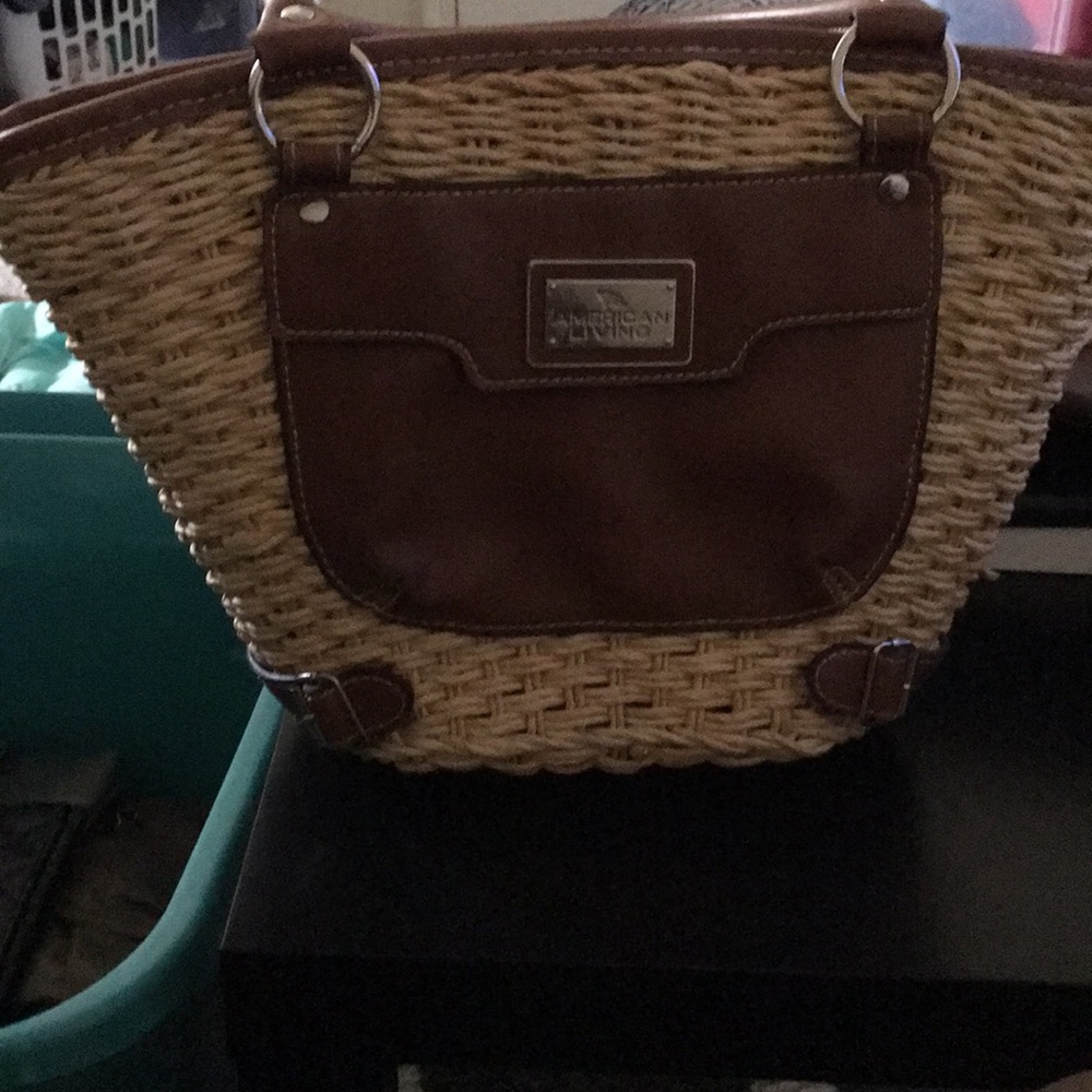 Straw purse.